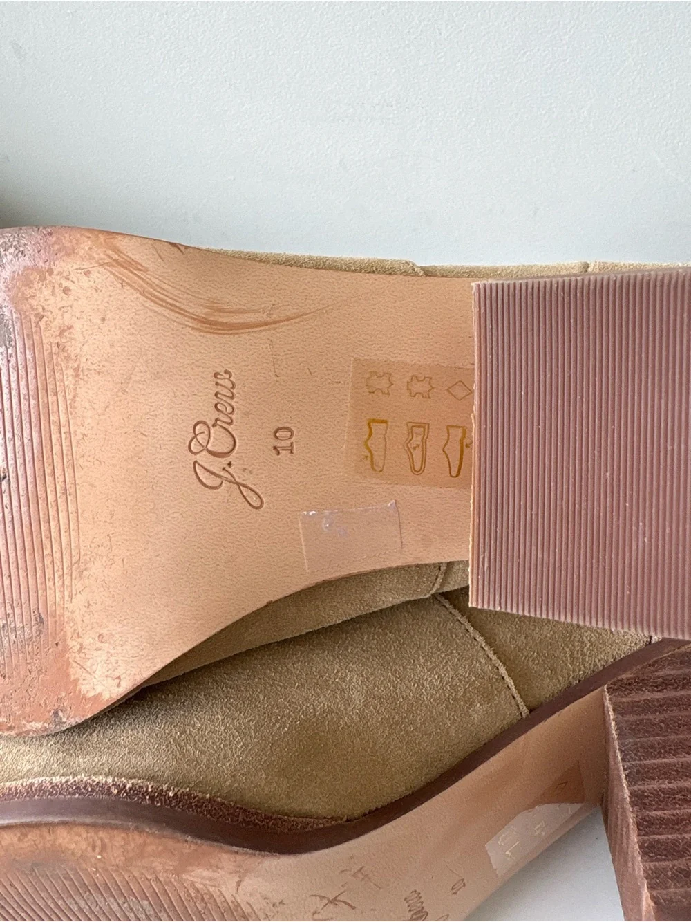 J.Crew Western Boots Suede Leather Size 10